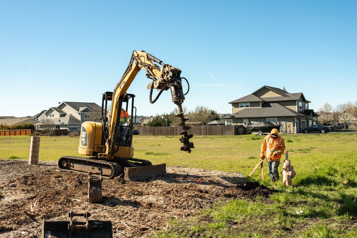 Alan Drive — framing construction phase